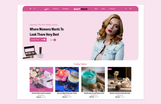 Free Beauty Salon WordPress Theme