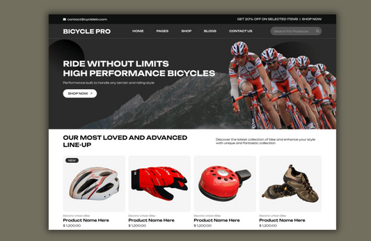 Free Bicycle WordPress Theme