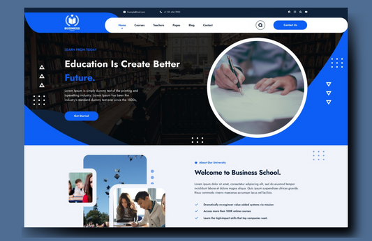 Free Business School WordPress Theme