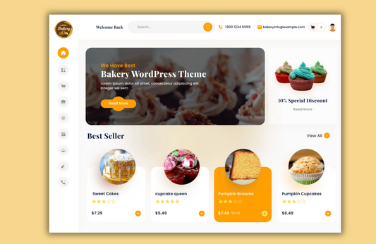 Free Cake Shop WordPress Theme