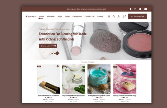 Free Cosmetic WordPress Theme