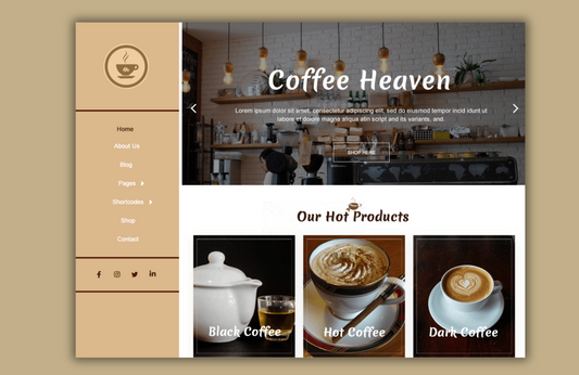 Free Coffee Shop WordPress Theme