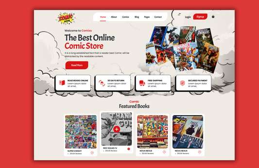 Free Comic Book WordPress Theme