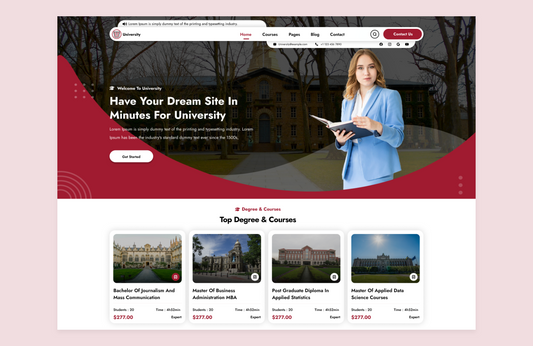 Free Education Center WordPress Theme