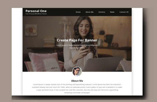 Free Personal One WordPress Template