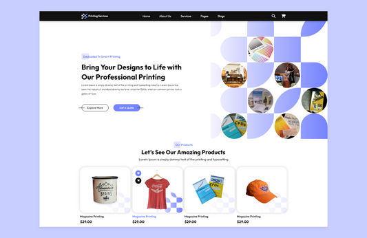 Free Print Shop WordPress Theme