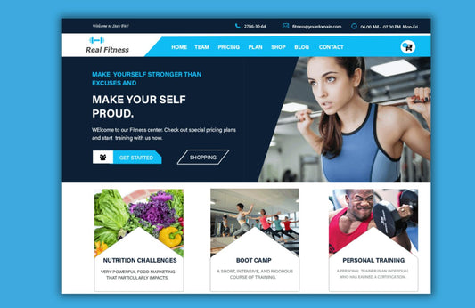 Free Fitness WordPress Theme