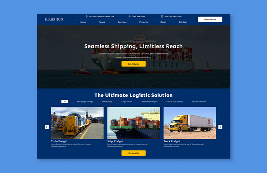 Free Shipping Company WordPress Theme