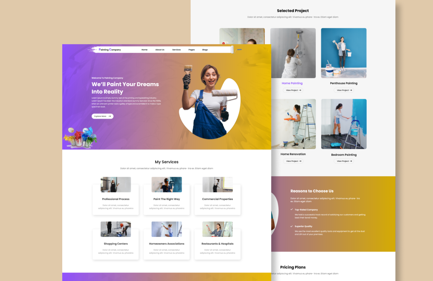 Painting WordPress Theme