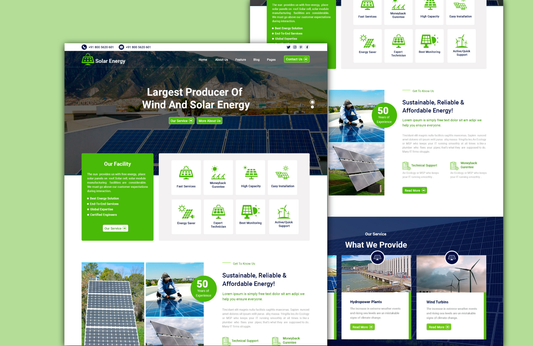 Solar Panels WordPress Theme